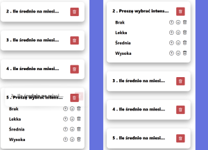 Zmiana kolejności pytania